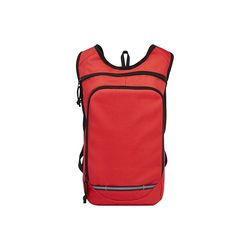SAPOS Malý turistický batoh ze 100% recyklovaného a vodoodpudivého polyesteru GRS, červený