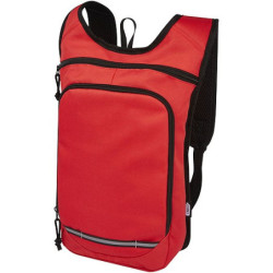 SAPOS Malý turistický batoh ze 100% recyklovaného a vodoodpudivého polyesteru GRS, červený