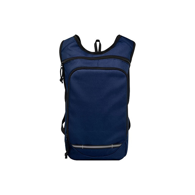 SAPOS Malý turistický batoh ze 100% recyklovaného a vodoodpudivého polyesteru GRS, námořní modrý