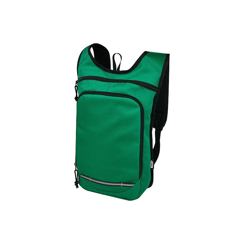 SAPOS Malý turistický batoh ze 100% recyklovaného a vodoodpudivého polyesteru GRS, středně zelený