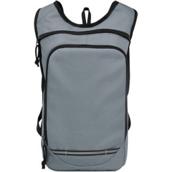SAPOS Malý turistický batoh ze 100% recyklovaného a vodoodpudivého polyesteru GRS, šedý