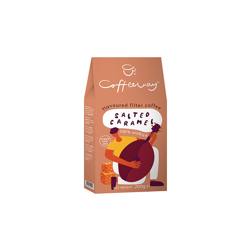 VAKOFE -COFFEEWAY Salted Caramel mletá 200g