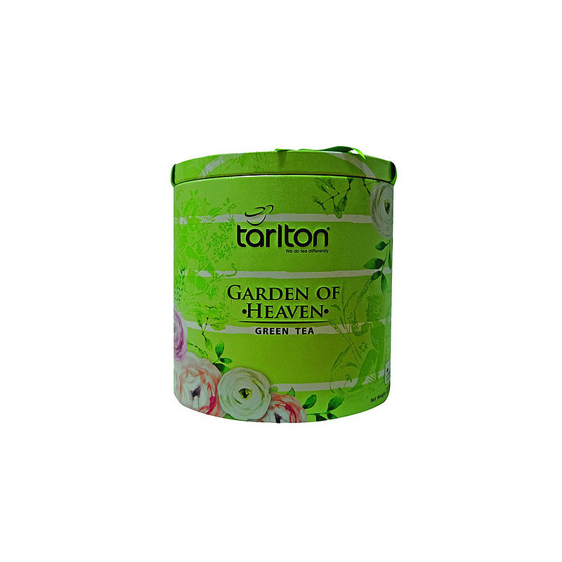 GRENGLOS - TARLTON Green Tea Ribbon Garden Of Heaven plech 100g - Zelený čaj