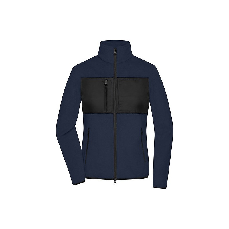 Dámská fleecová bunda James & Nicholson, námořní modrá, XL
