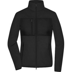 Dámská fleecová bunda James & Nicholson, černá, XL