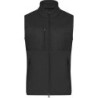 Pánská fleecová vesta James & Nicholson, černá, S
