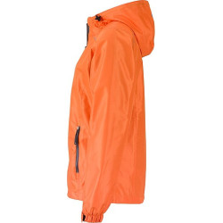 Dámská bunda do deště James & Nicholson, oranžová, XXL