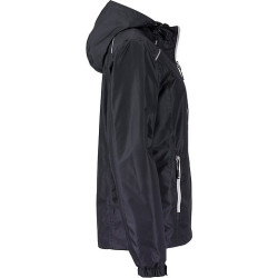 Dámská bunda do deště James & Nicholson, černá, XL