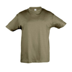 REGENT dětské tričko SOLS, 6 let, vojenská zelená