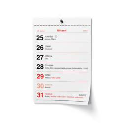 Nástěnný kalendář 2024 Trhací kalendář - Senior I. - A6                                                 