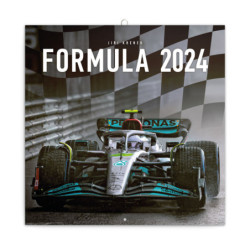 Nástěnný poznámkový kalendář 2024 Formule - Jiří Křenek