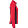Dámská fleecová bunda JAMES & NICHOLSON, červená/šedá, XL