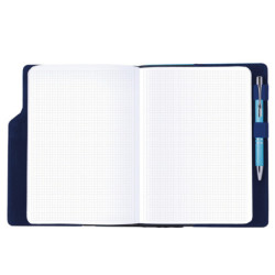 Notes GEP B5 čtverečkovaný - tyrkysová/modrý vnitřek