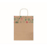 Papírová dárková taška s vánočním motivem, 25x11x32cm