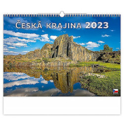 Česká krajina 2025, nástěnný kalendář, prodloužená záda